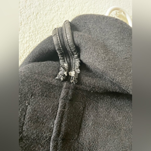 BlankNYC black asymmetrical warm fall or winter cardigan jacket - Picture 4 of 5